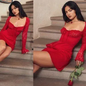 House of cb Jennicaドレス xs House Of Cb 'jennica' Red Rose Satin and Lace Mini Dress